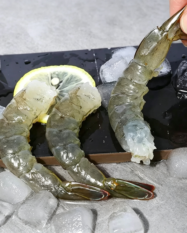 Frozen Whole Raw White Prawns