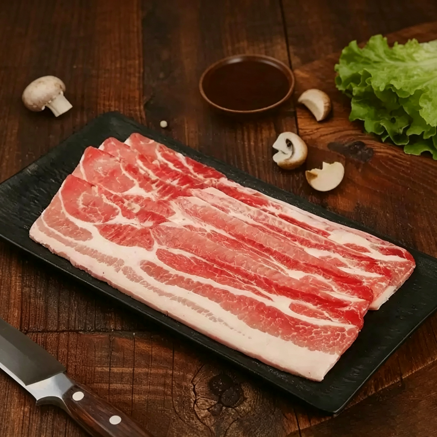 Skin-Off Bone-Removed Pork Belly with Rib Meat